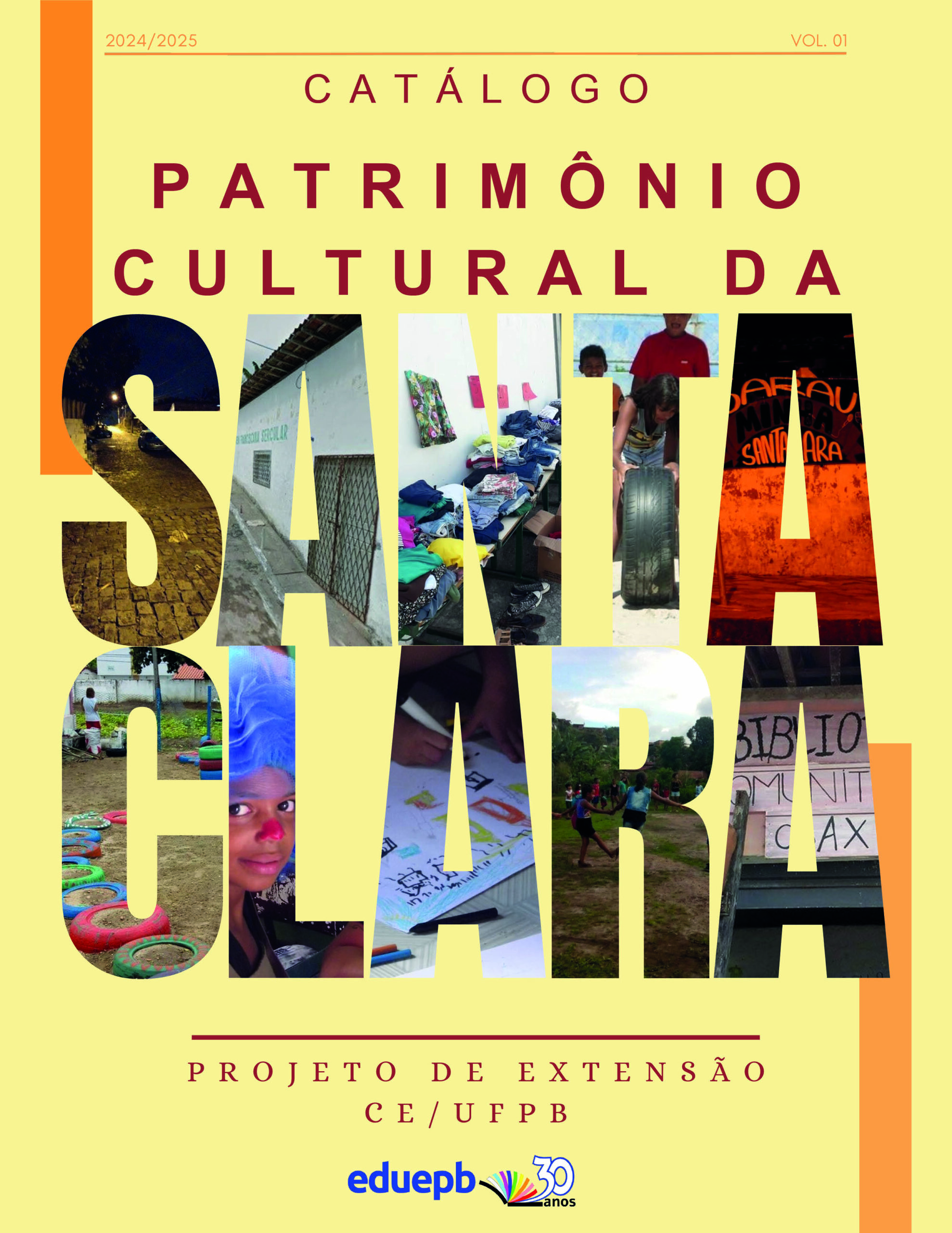 Capa do Catálogo Patrimônio Cultura da Santa Clara